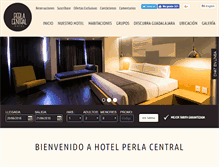 Tablet Screenshot of hotelperlacentral.com